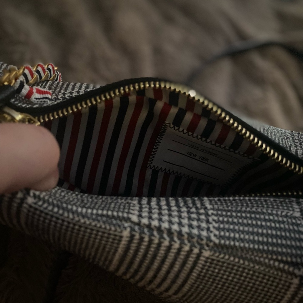 Thom Browne plaid dog crossbody purse - Picture 6 of 6